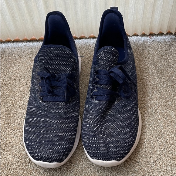 Athletic Works Dark Blue Knit Sneakers - Picture 1 of 11